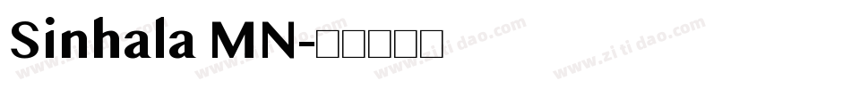 Sinhala MN字体转换
